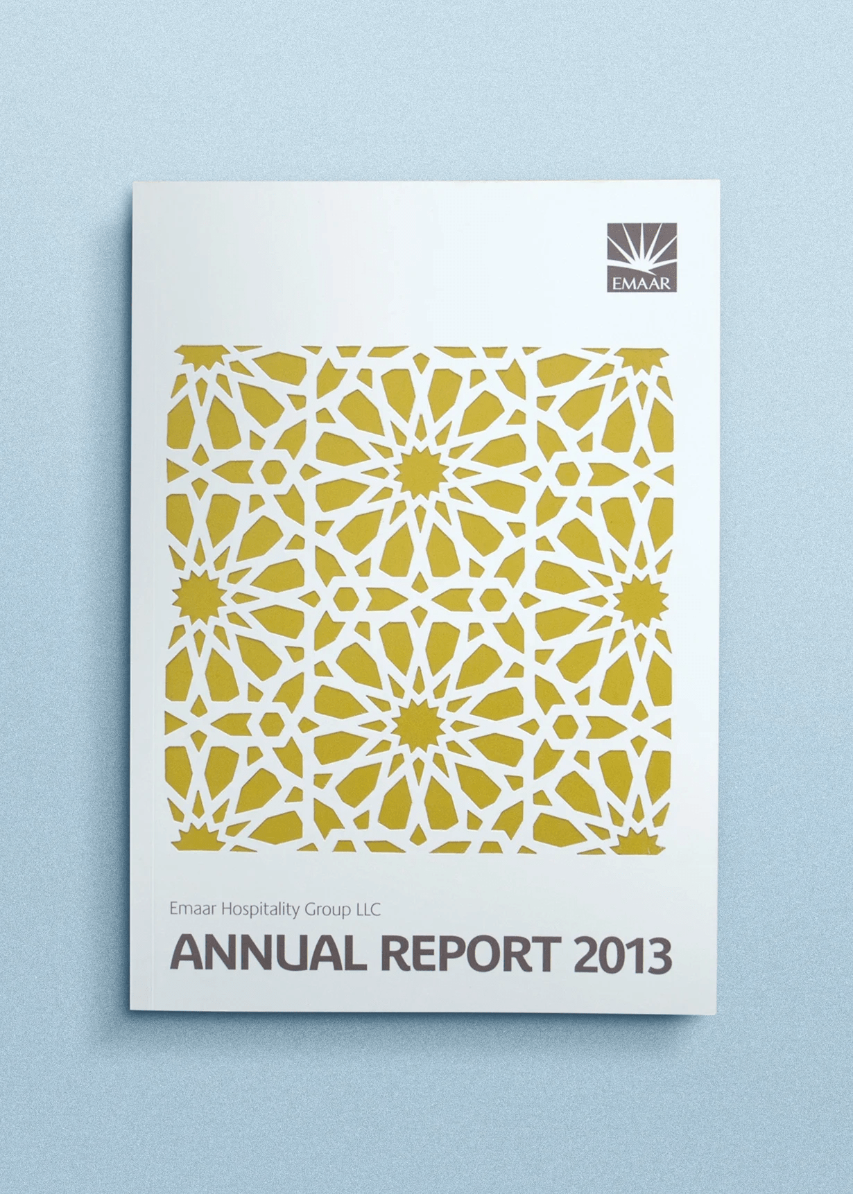 Concept Design and Layout and Copywriting of Emaar Hospitality Group Annual Report 2013 